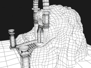 cave-entrance 3Dモデル