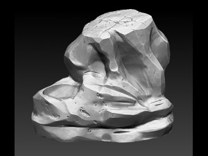 cartoon cliff Modelo 3D