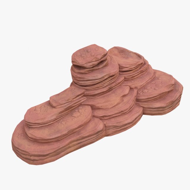 cartoon cliff 3D Model .c4d .max .obj .3ds .fbx .stl .blend 