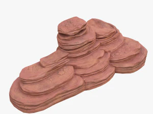 cartoon cliff 3D Model