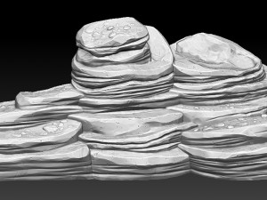 cartoon cliff 3D Model