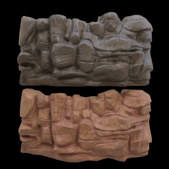 cartoon rock 3D Модель .c4d .max .obj .3ds .fbx .stl .blend 