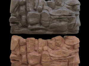 roccia dei cartoni animati Modello 3D
