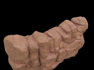 cartoon rock 3D Модель