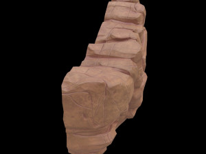cartoon rock 3D Модель