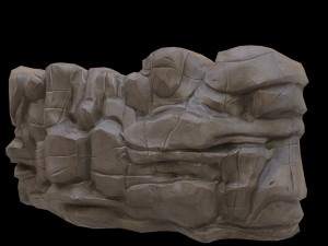 cartoon rock 3D Модель