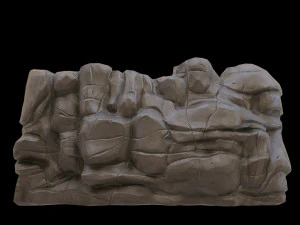cartoon rock 3D Model