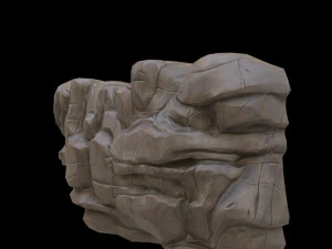 cartoon rock 3D Model