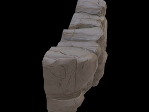cartoon rock 3D Модель