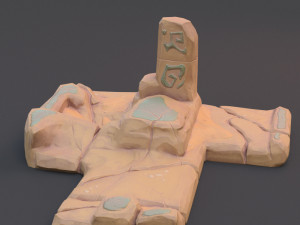 stone plate Modèle 3D
