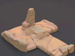 kamienna płyta Model 3D