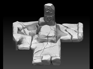 kamienna płyta Model 3D