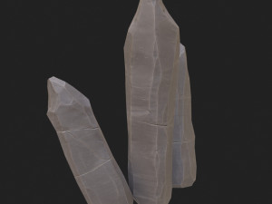 stylized rock 3D Model