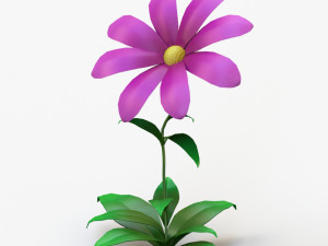 cartoon flower 3D Model