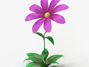 cartoon flower Modelo 3D