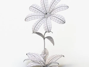 cartoon flower 3D Model