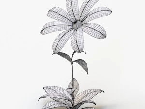 cartoon flower 3D Model