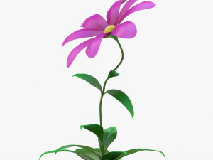 cartoon flower Modelo 3D