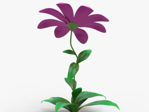 cartoon flower Modelo 3D