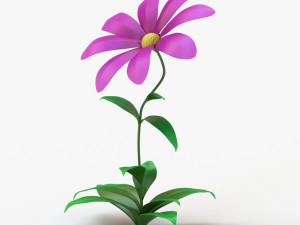 cartoon flower Modelo 3D