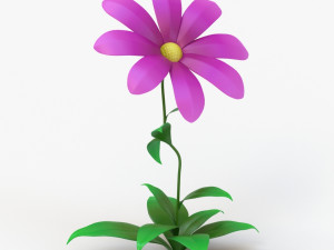 cartoon flower Modelo 3D