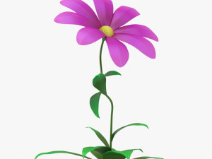 cartoon flower Modelo 3D