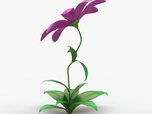 cartoon flower Modelo 3D