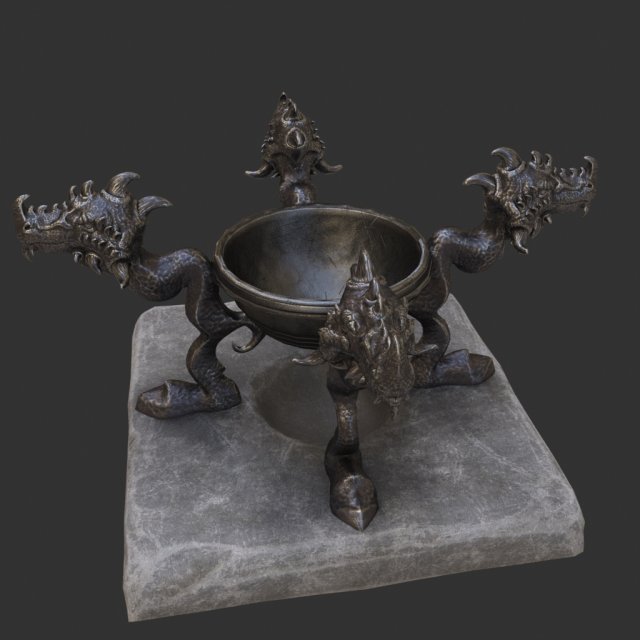 witch cauldron Modelo 3D .c4d .max .obj .3ds .fbx .stl .blend 