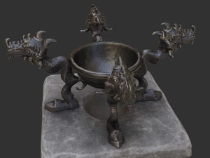 마녀 가마솥 3D 모델