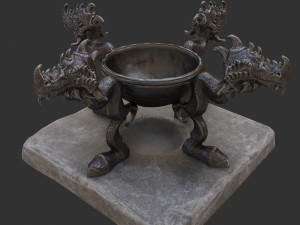 witch cauldron Modelo 3D