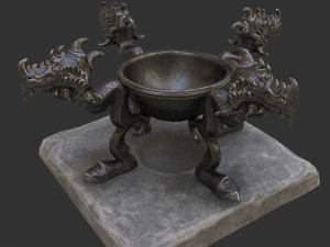 witch cauldron 3D Model