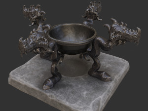 witch cauldron Modelo 3D