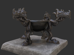 witch cauldron Modelo 3D