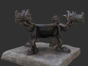 witch cauldron 3D Model