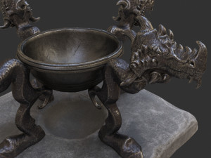 witch cauldron Modelo 3D