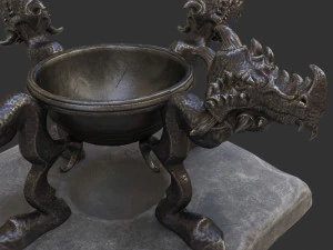 witch cauldron 3D Model