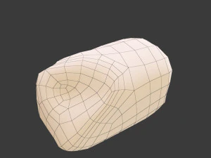 오래된 빵 3D 모델