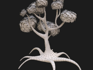 cartoon tree Model 3D