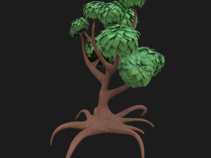 cartoon tree Model 3D