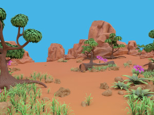 cartoon set Model 3D