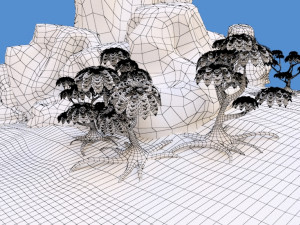 cartoon set 3D 모델