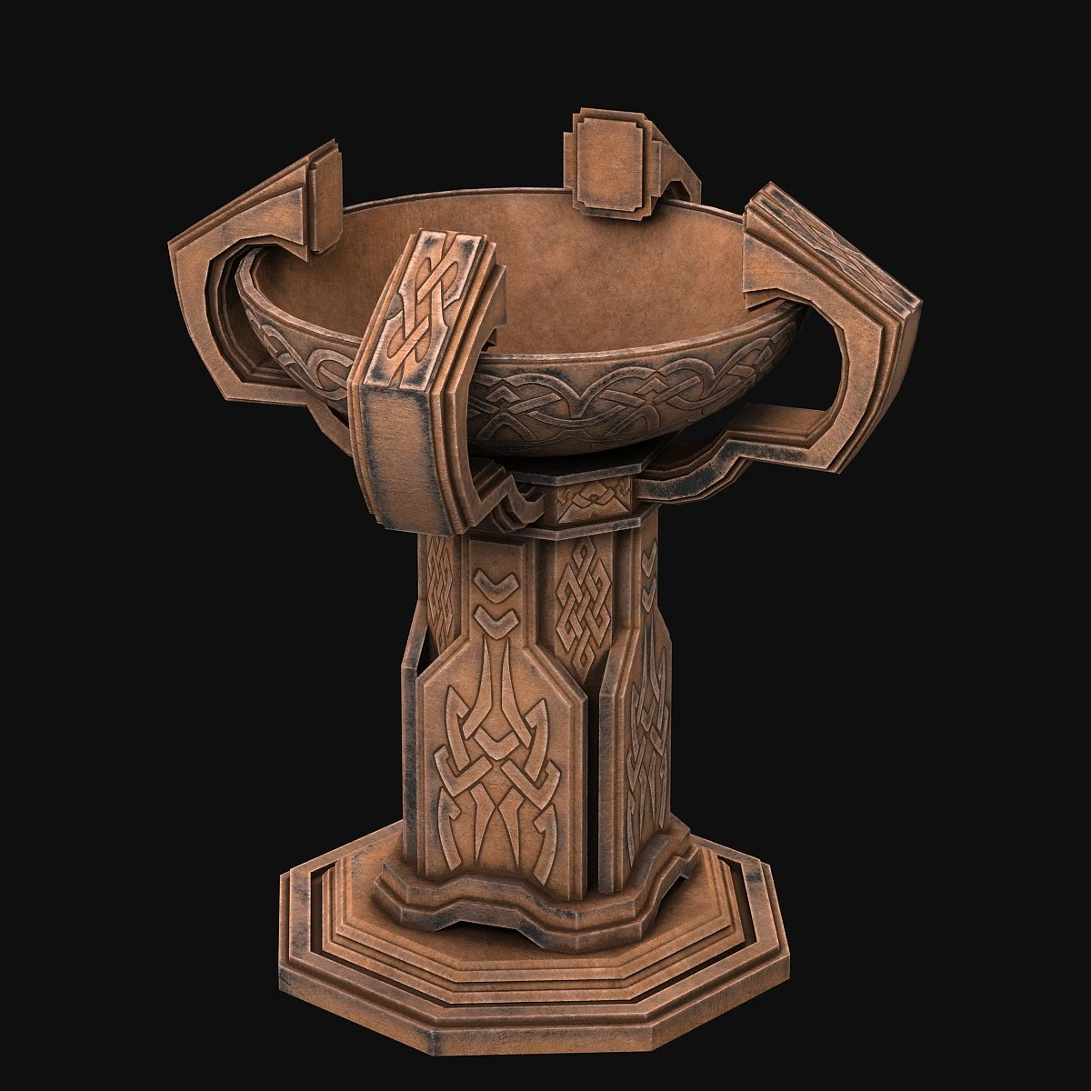 fantasy candlestick 3D Model .c4d .max .obj .3ds .fbx .stl .blend 
