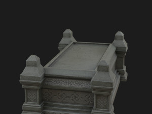 celtic sarcophagus Modelo 3D