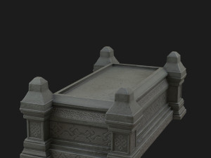 celtic sarcophagus Modelo 3D