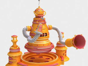 cartoon robot 3D Model