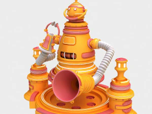 cartoon robot 3D Model