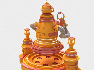 cartoon robot 3D Model