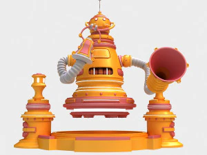 cartoon robot 3D Model