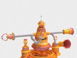 cartoon robot 3D Model