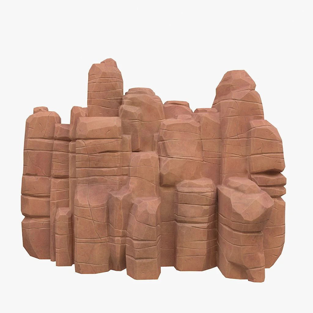 cartoon stone 3D Model .c4d .max .obj .3ds .fbx .stl .blend 